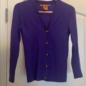 Tory Burch Purple Cardigan